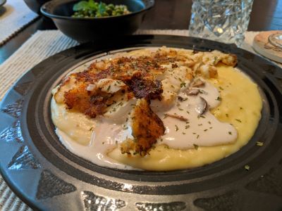 Fish with Potato Cream Sauce-1